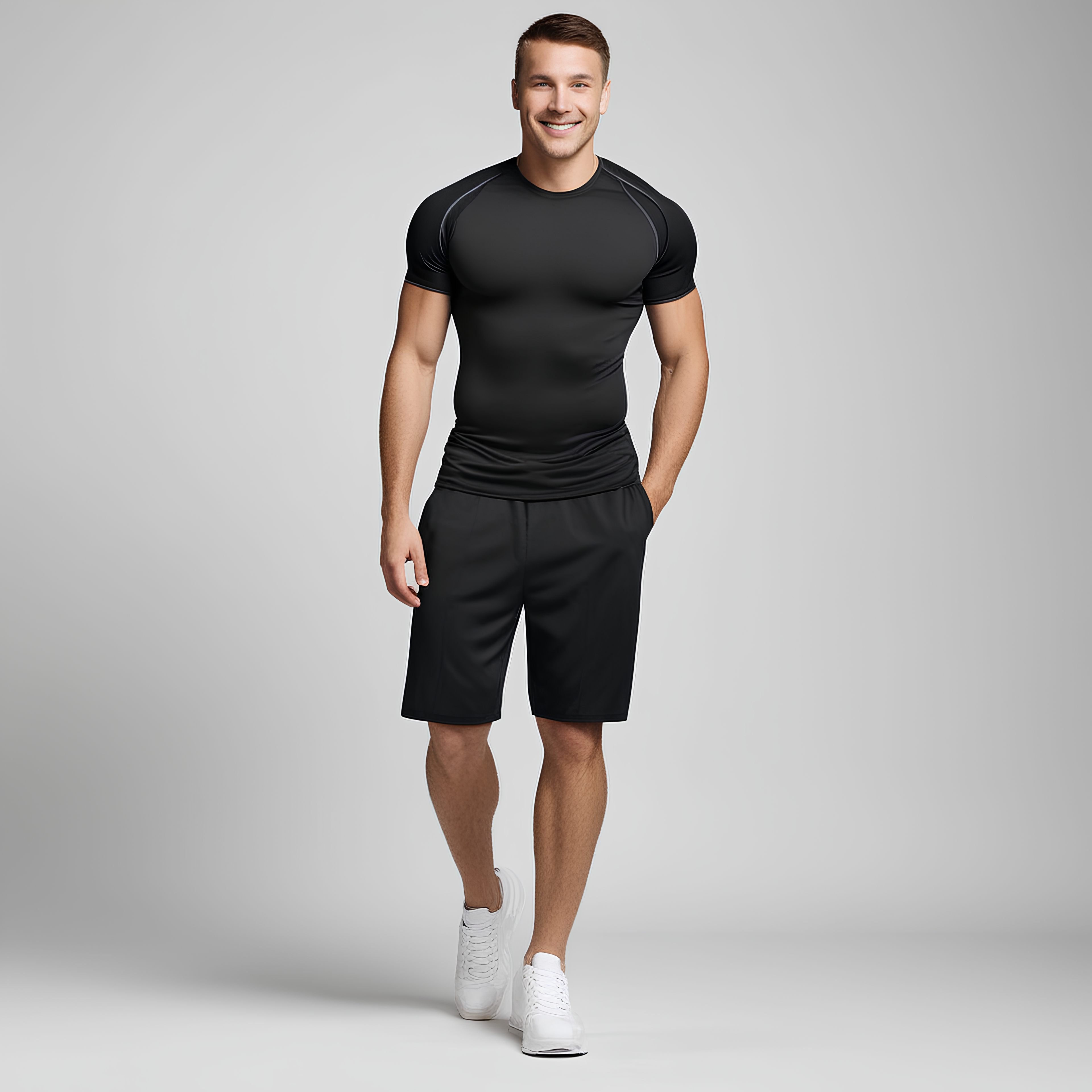 VISIONWEAR CORE TECH TEE — BLACK